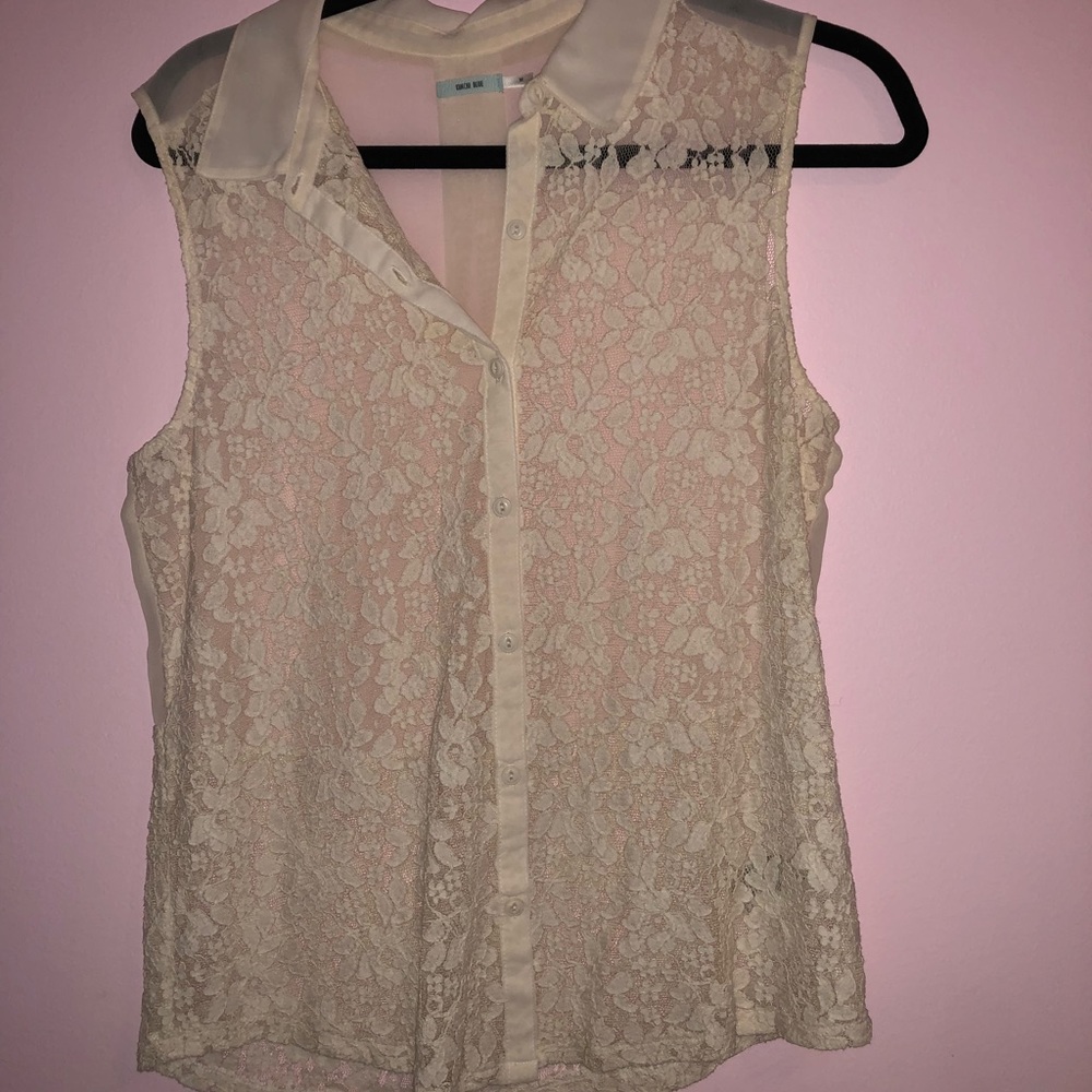 Urban Outfitters lace sheer top